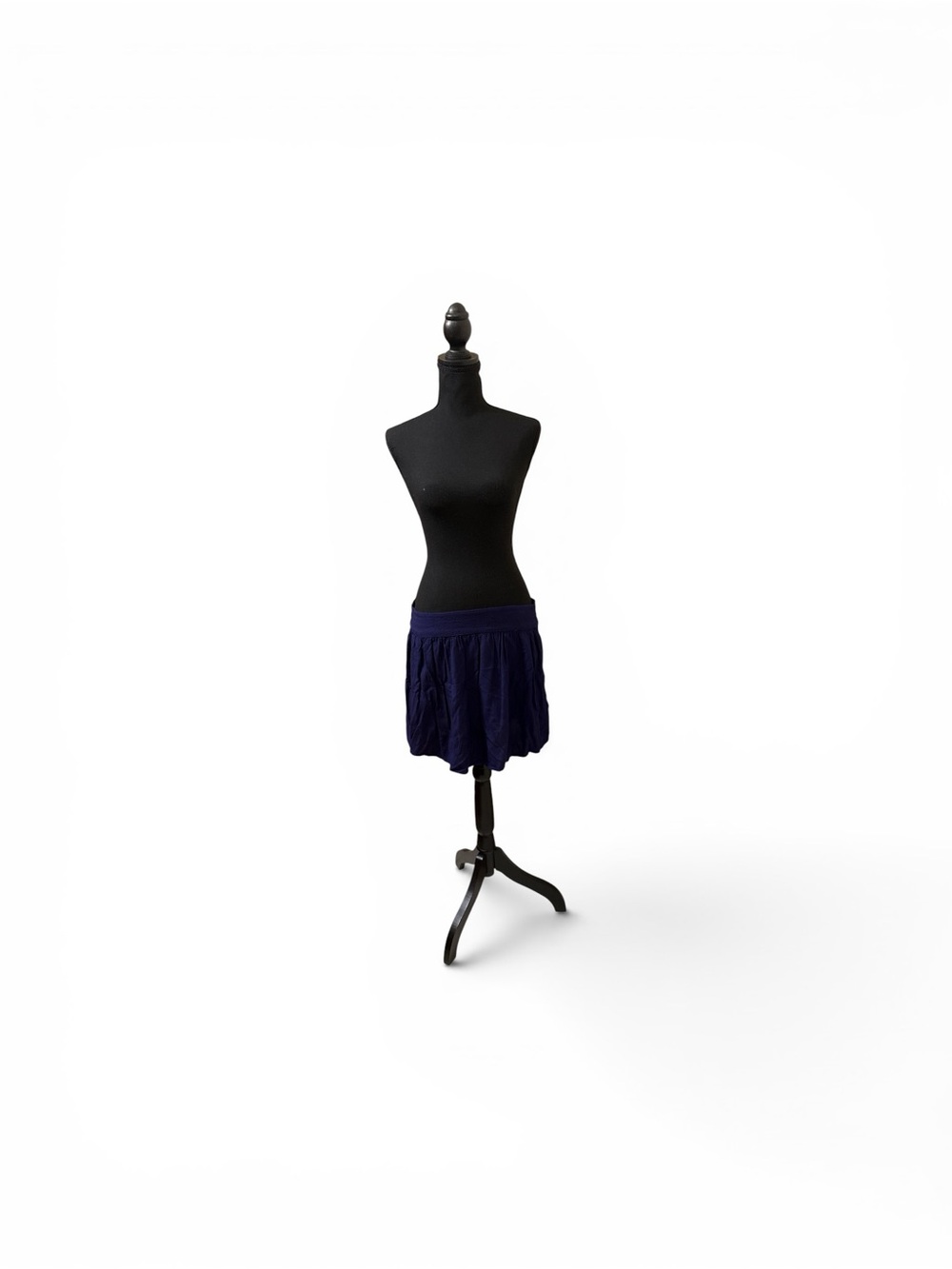 Kimchi Blue Dark Blue Pleated Mini Skirt